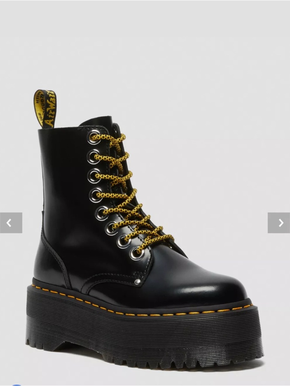 Dr. Martens Black Jadon Max Platform Boot
